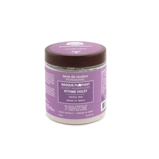 Masque d'argile rythme violet